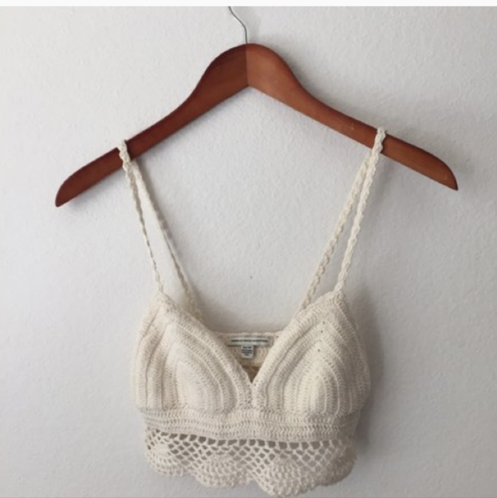 American eagle crochet bralette - S